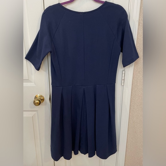 GAP, NWT, Sz M “Fit & Flair Dress” Rich Navy Blue, Soft & Warm. - Picture 2 of 12